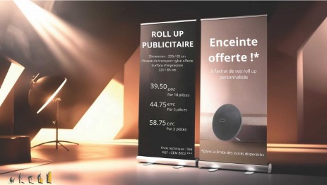 geminigift roll up pubblicitaire promotion